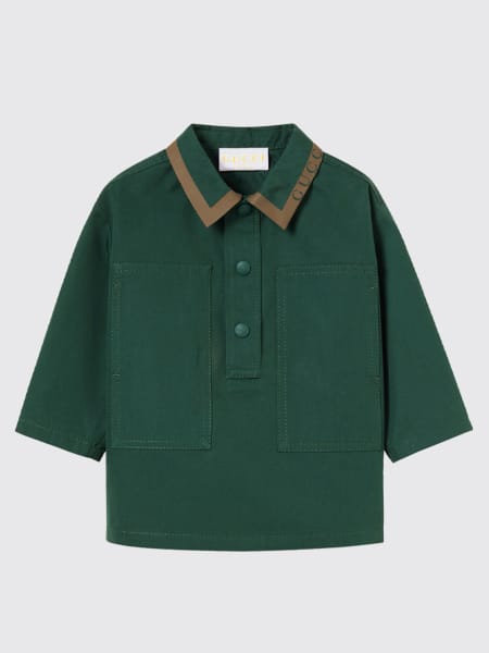 Polo in cotone con logo Gucci