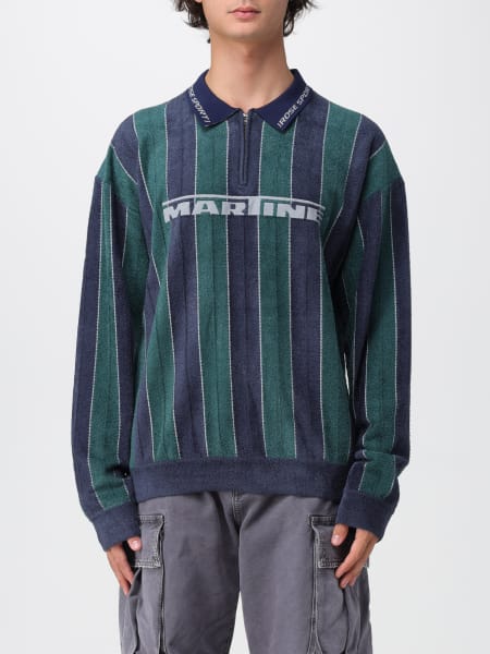 Polo in cotone e lana con logo Martine Rose