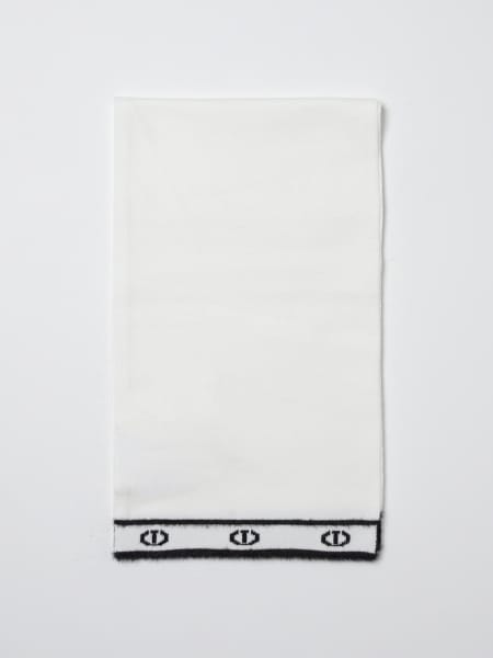 Sciarpa Twinset in viscosa con monogram jacquard