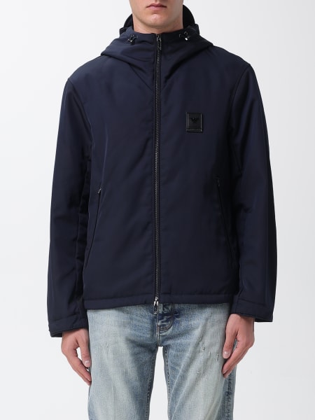 Giacca in poliestere con cappuccio Emporio Armani