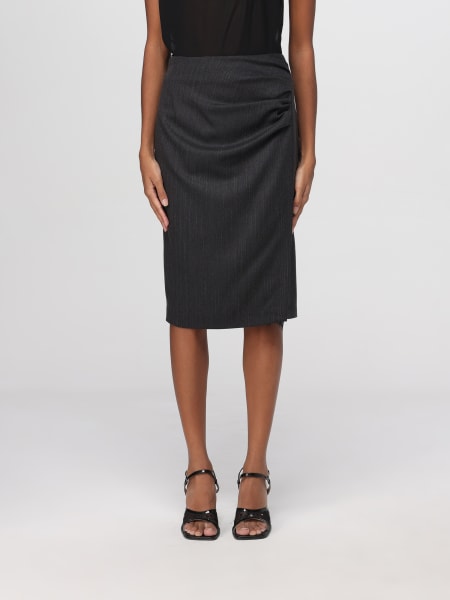 Gonna midi Liu Jo in misto viscosa gessata