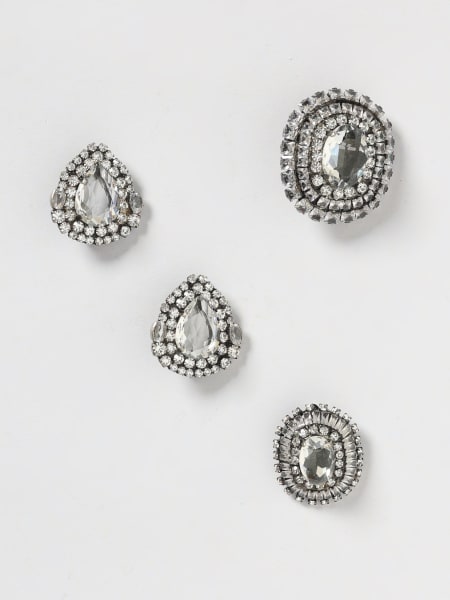 Set 4 spille Ermanno Scervino in ottone con strass incastonati