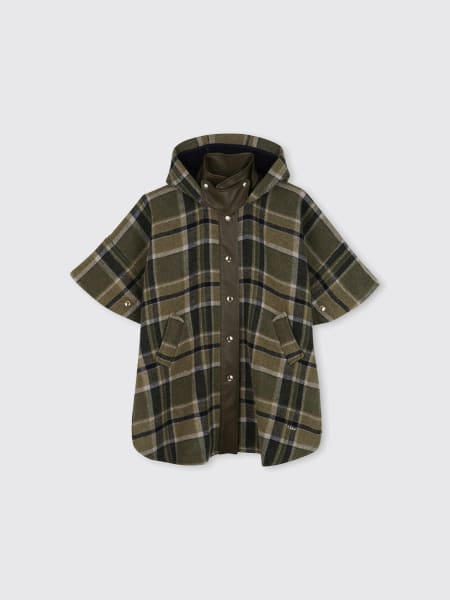 Cappotto a mantella CHloé in cotone Tartan