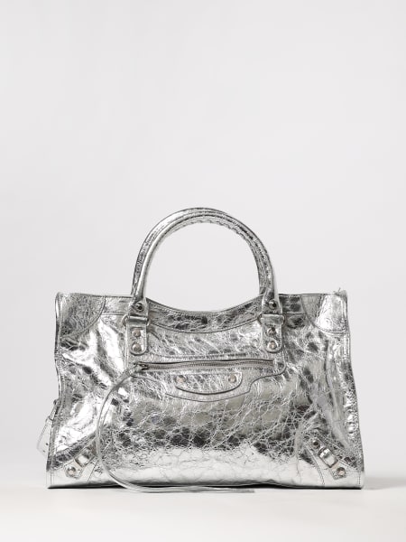 Borsa Le City Medium Balenciaga in pelle Arena laminata