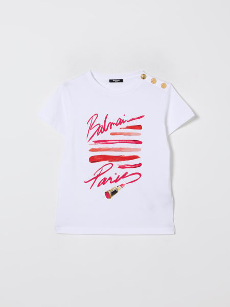T-shirt in cotone stampata Balmain
