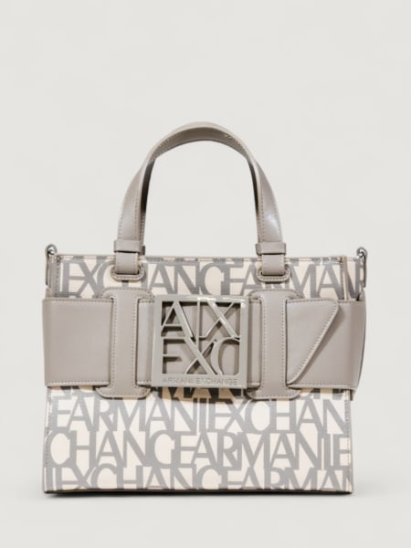 Borsa a mano in ecopelle logata Armani Exchange