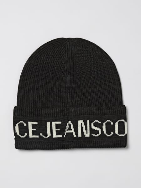 Cappello Versace Jeans Couture in lana con logo jacquard