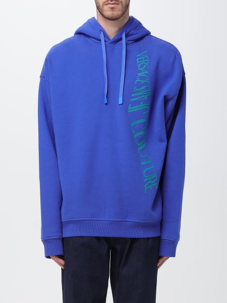 Felpa con cappuccio in cotone Versace Jeans Couture