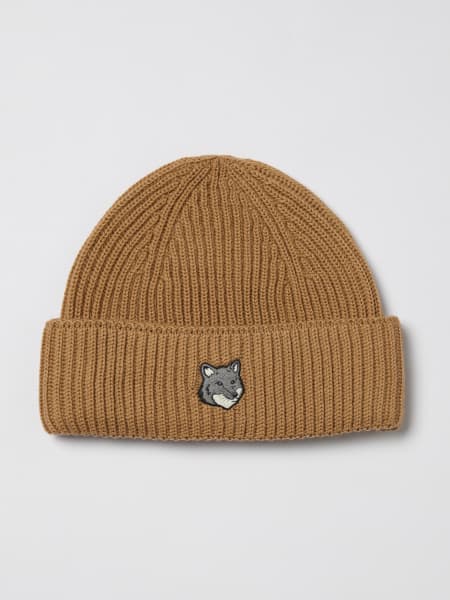 Cappello Fox Head Maison Kitsuné in lana a coste