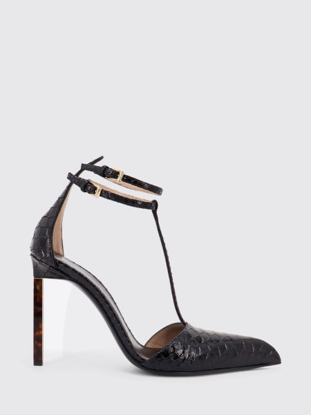 Pump Tom Ford in pelle stampa cocco