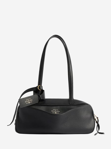 Borsa Bowling Carrie Small Balenciaga in pelle a grana