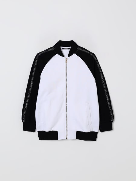 Felpa bomber con zip e logo Balmain