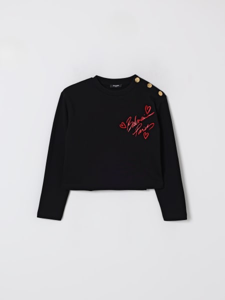 Felpa Balmain in cotone con logo