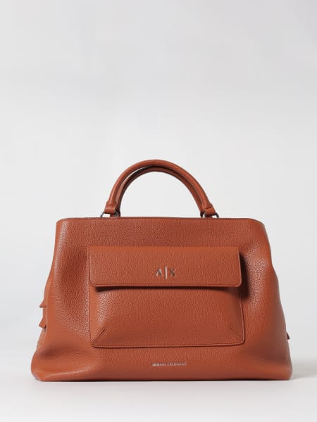 Borsa Armani Exchange in pelle sintetica a grana