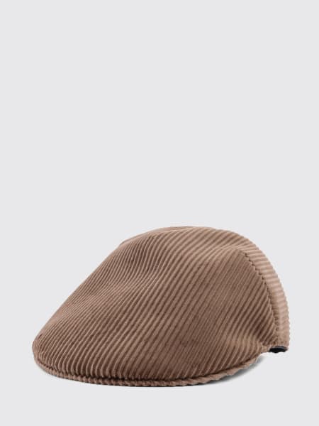 Cappello Brunello Cucinelli in velluto a coste con monile