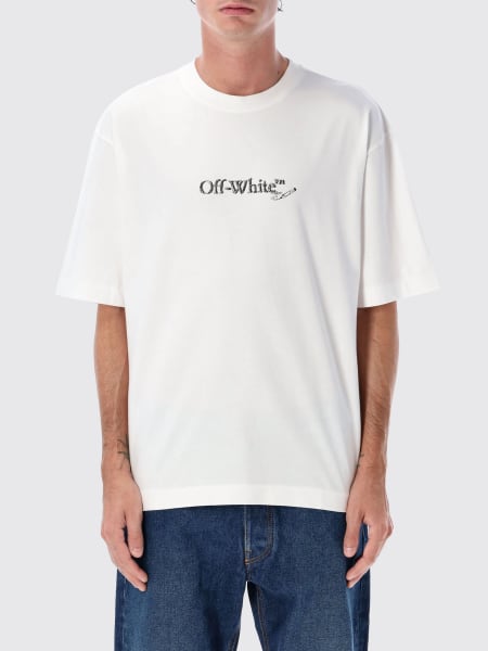 T-shirt in cotone con logo Off-white
