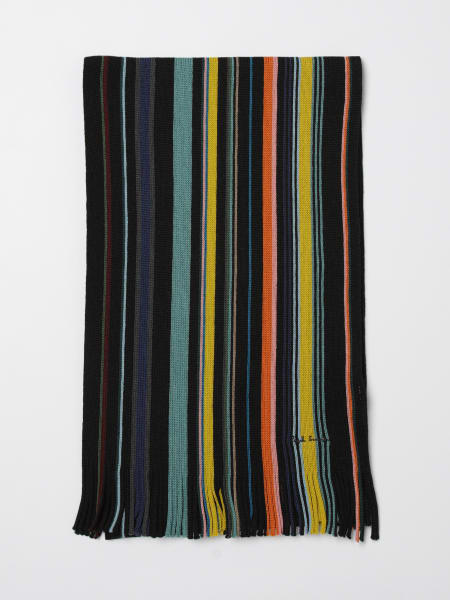 Sciarpa Paul Smith in lana merino a righe multicolor