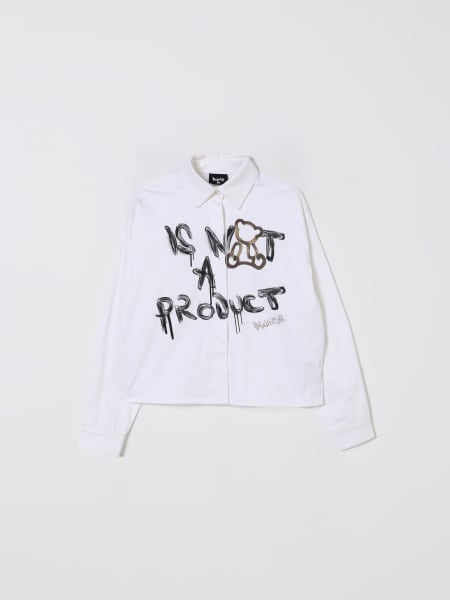 Camicia Disclaimer in cotone con logo