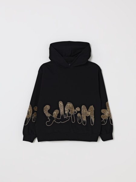 Felpa con cappuccio e logo Disclaimer