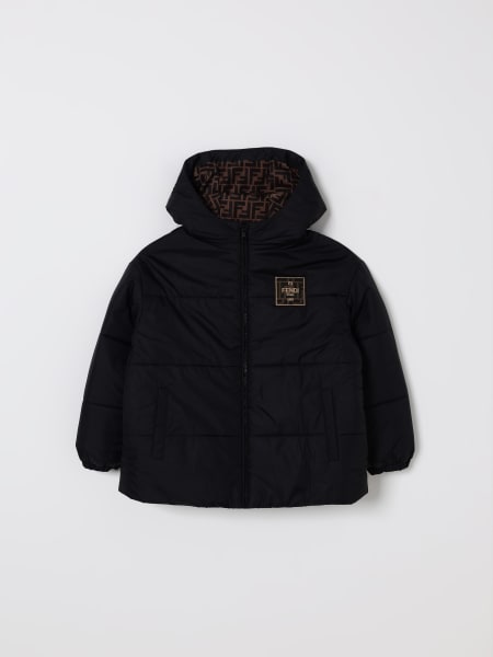 Giubbotto con cappuccio Fendi in nylon