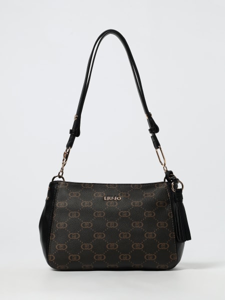 Borsa Liu Jo in pelle sintetica a grana con monogram all over