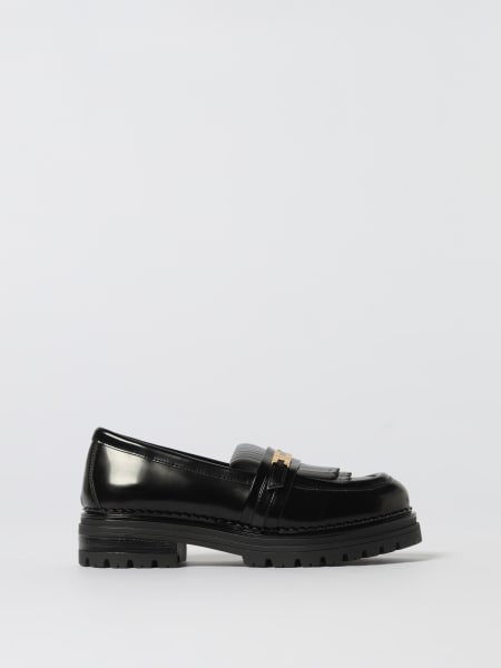 Mocassino Elisabetta Franchi La Mia Bambina in pelle spazzolata