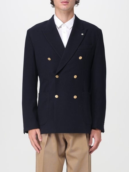 Giacca doppiopetto Manuel Ritz in misto viscosa
