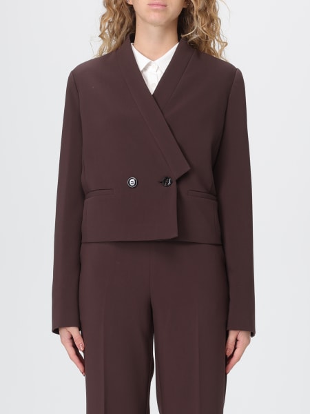 Blazer doppiopetto Twinset in crêpe