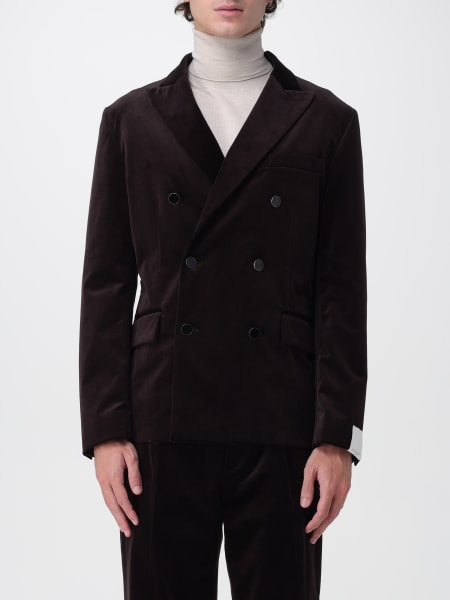 Blazer doppiopetto Paolo Pecora in velluto