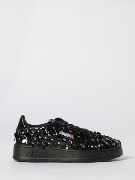 Sneakers Medalist Autry in pelle con fiori applicati all over