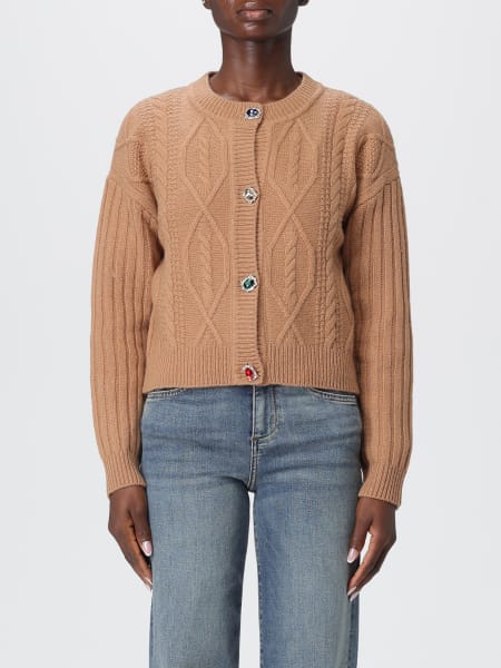 Cardigan in maglia di lana a coste Liu Jo