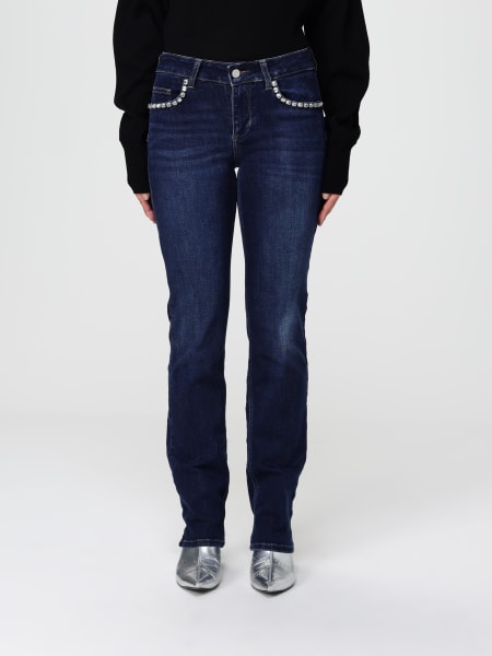 Jeans Liu Jo in denim con strass applicati