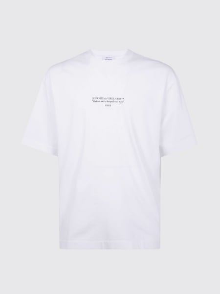 T-shirt Off-White in cotone con logo
