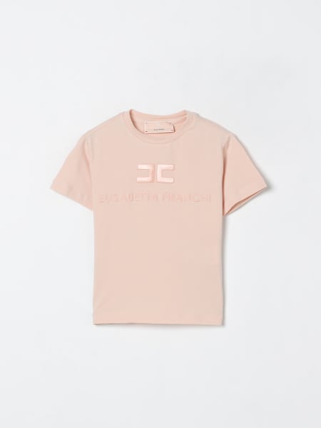 T-shirt in cotone con logo Elisabetta Franchi La Mia Bambina