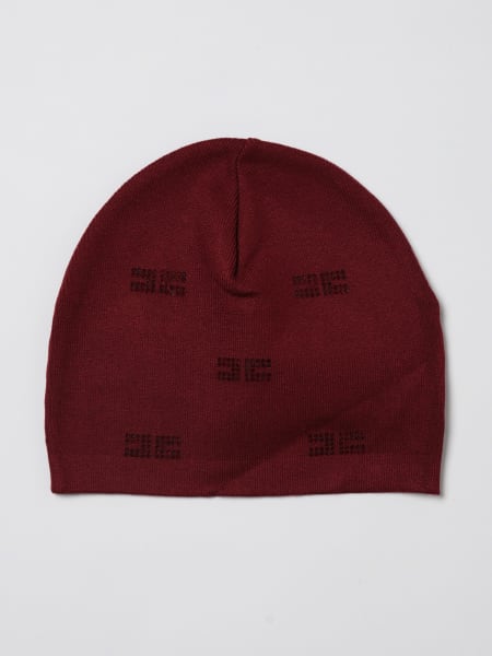 Cappello Elisabetta Franchi La Mia Bambina in maglia con monogram di strass