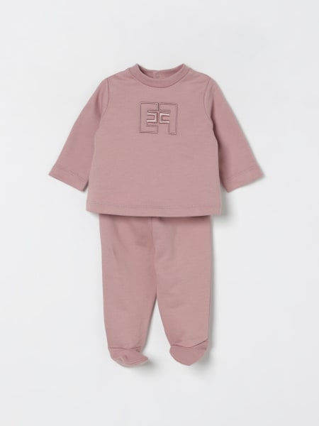 Coordinato in cotone con logo Elisabetta Franchi La Mia Bambina