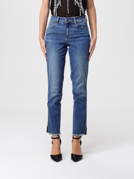 Jeans cropped Liu Jo in denim di cotone