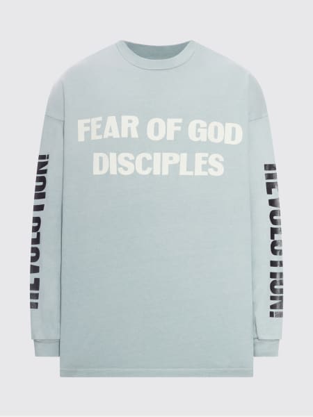 T-shirt over in cotone con logo Fear Of God