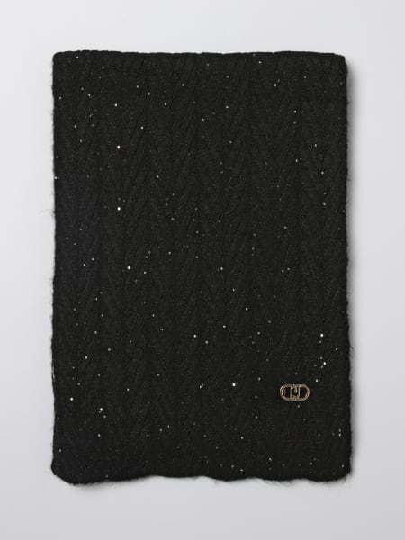 Sciarpa Liu Jo in maglia chevron con paillettes ricamate