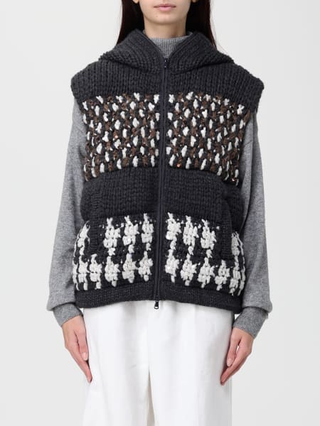 Giacca in cashmere con cappuccio Brunello Cucinelli