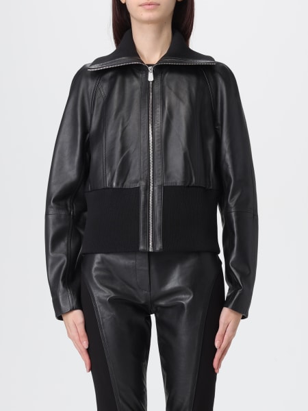 Giubbino corto in nappa e maglia Pinko