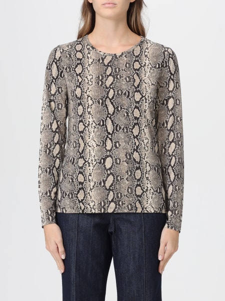 T-shirt Michael Kors in jersey con stampa pitone