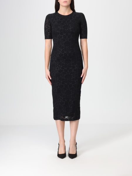 Abito midi in pizzo e misto lana Pinko