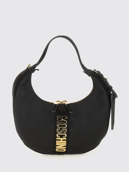 Borsa Moschino Couture in nylon e camoscio