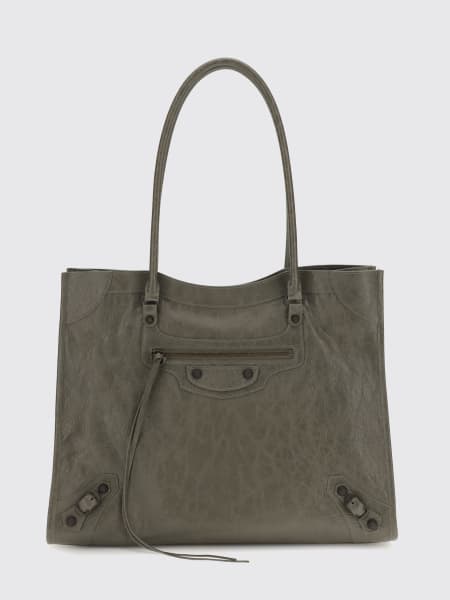 Borsa Tote Le City Medium Balenciaga in pelle Arena