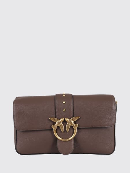 Borsa Love Bag One Slouchy Pinko in pelle a grana