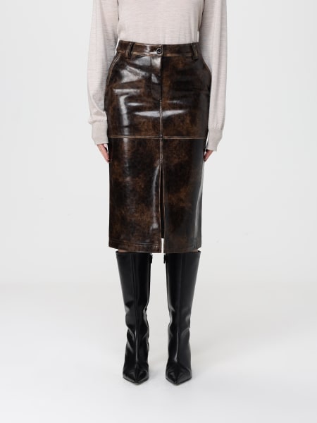 Gonna midi Patrizia Pepe pelle sintetica