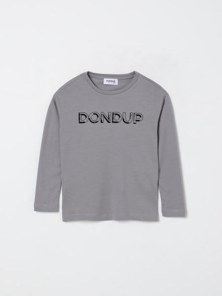 T-shirt in cotone con logo Dondup Kids