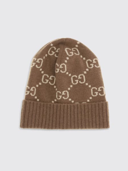 Cappello GG Gucci in cashmere con monogram jacquard