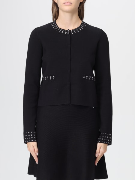 Cardigan in viscosa con occhielli Liu Jo